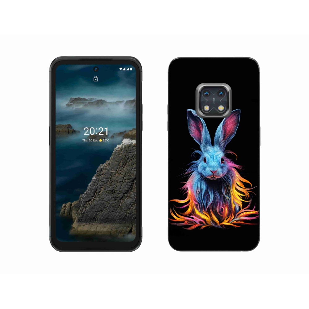 Zselés borítás mmCase a Nokia XR20 készülékhez - absztrakt nyúl
