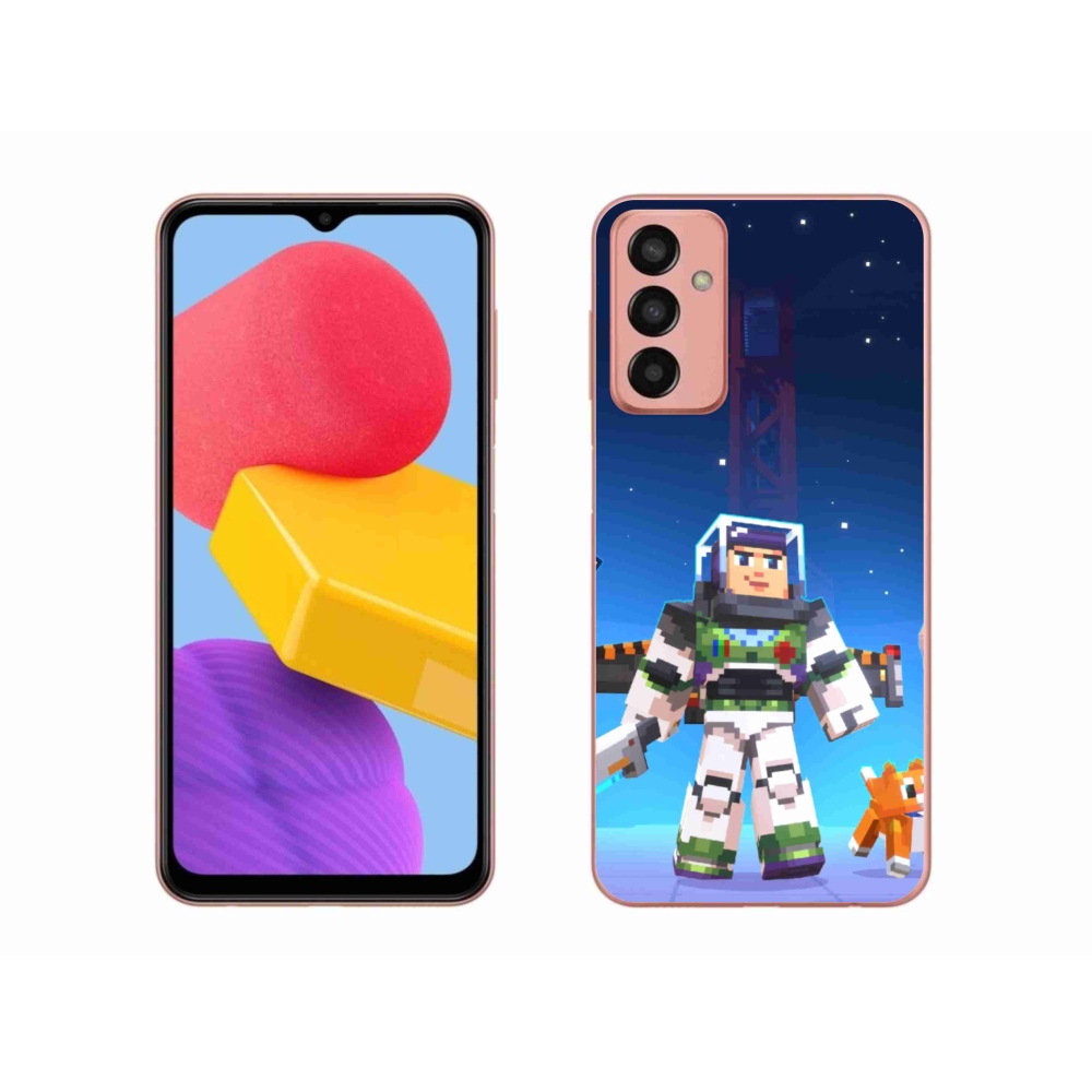 Gél borítás mmCase Samsung Galaxy M13 készülékhez - minecraft 2