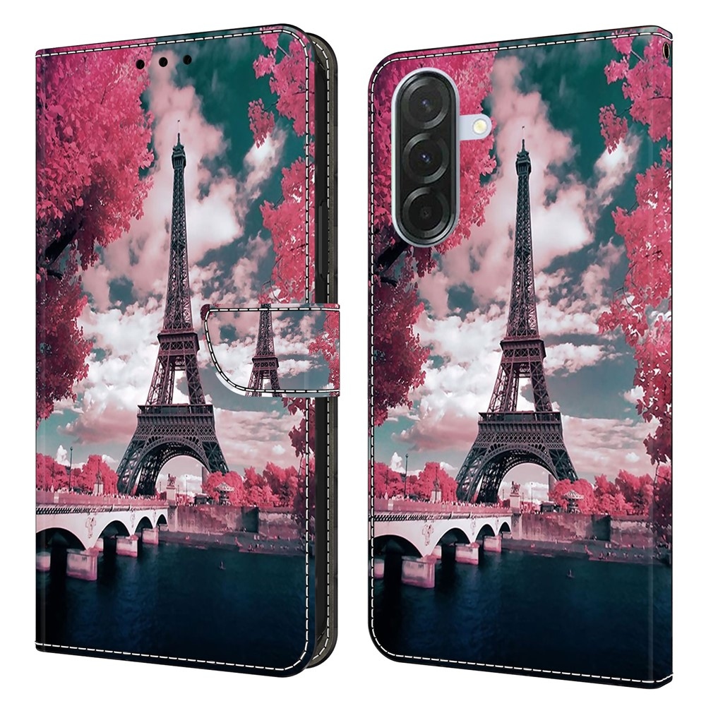 Divatos könyv tok Samsung Galaxy A16 4G/5G - Eiffel-toronyhoz