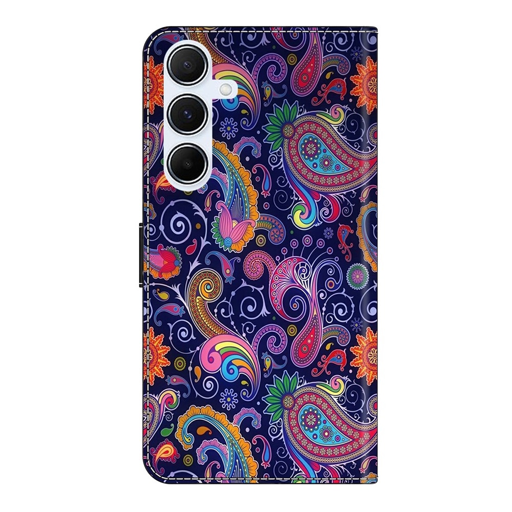 Divatos könyvtáska Samsung Galaxy A26 5G - kasmír mintákkal