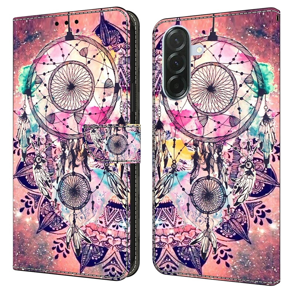 Divatos könyvtáska Samsung Galaxy A37 5G - színes álomfogó