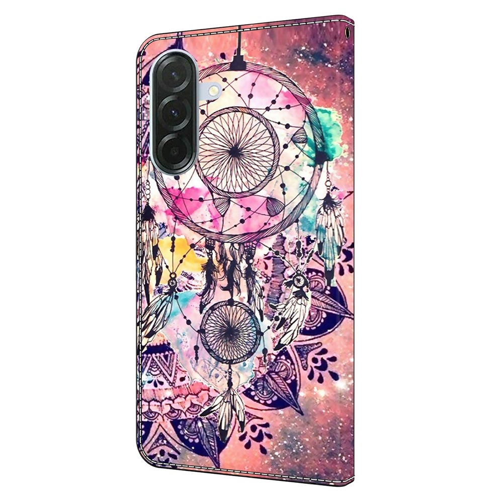 Divatos könyvtáska Samsung Galaxy A37 5G - színes álomfogó