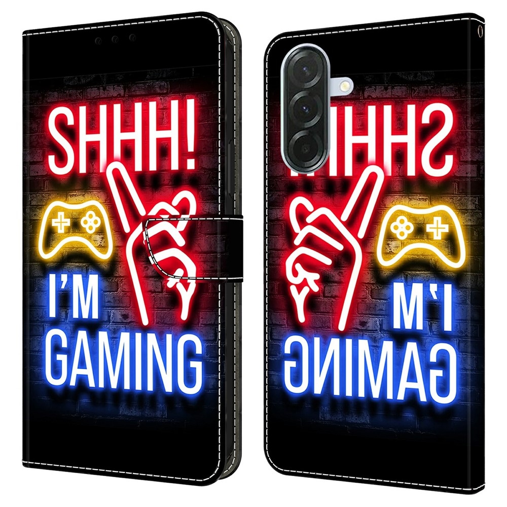 Divatos könyvtáska Samsung Galaxy A37 5G - játékhoz