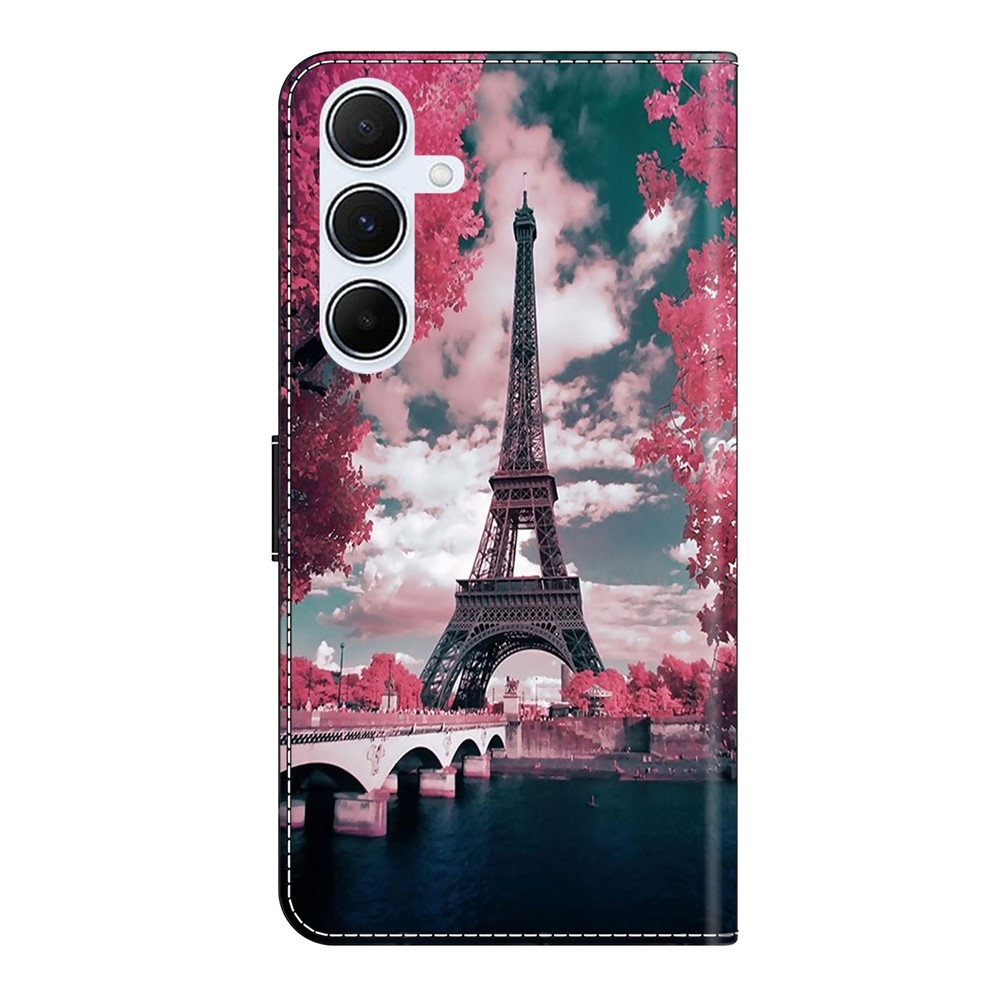 Divatos könyvtáska Samsung Galaxy A56 5G - Eiffel-toronyhoz
