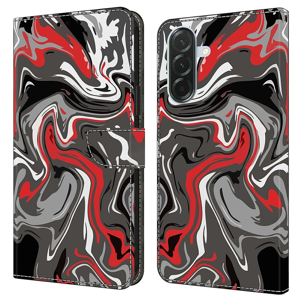 Divatos könyvtáska Samsung Galaxy A57 5G - absztrakció