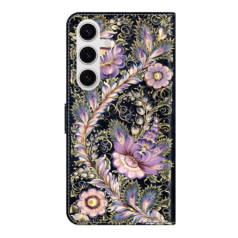 Divatos könyv tok Samsung Galaxy S26/S26 Pro készülékhez - virágok