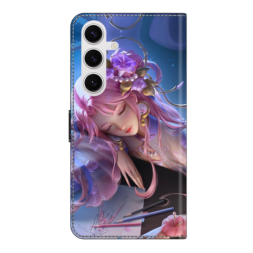 Divatos könyv tok Samsung Galaxy S26/S26 Pro - alvó lányhoz