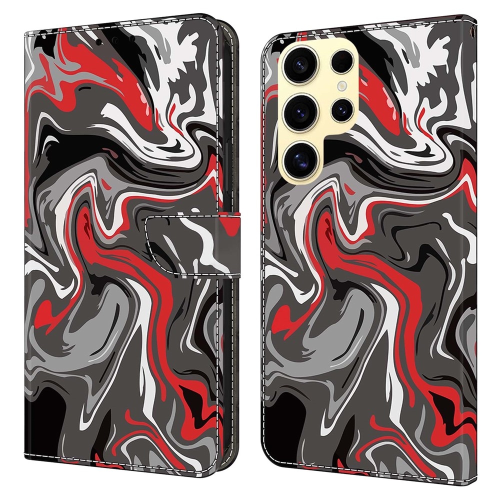 Divatos könyv tok Samsung Galaxy S26 Ultra készülékhez - absztrakció