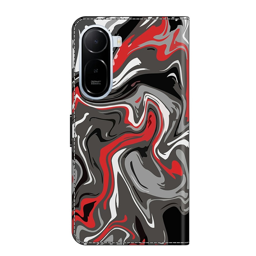 Divatos könyv tok a Xiaomi Redmi A7 Pro számára - absztrakció