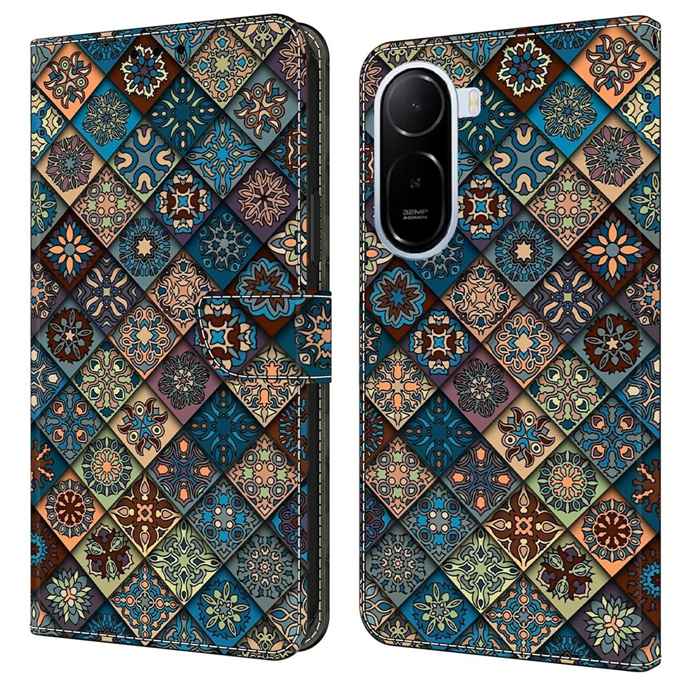 Divatos könyv tok a Xiaomi Redmi A7 Pro számára - színes minták
