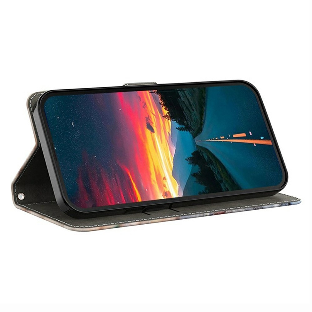 Divatos könyv tok a Xiaomi Redmi A7 Pro-hoz - gyémánt virág