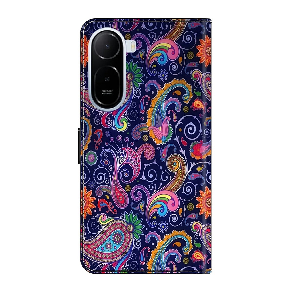 Divatos könyv tok a Xiaomi Redmi A7 Pro-hoz - kasmír mintákkal