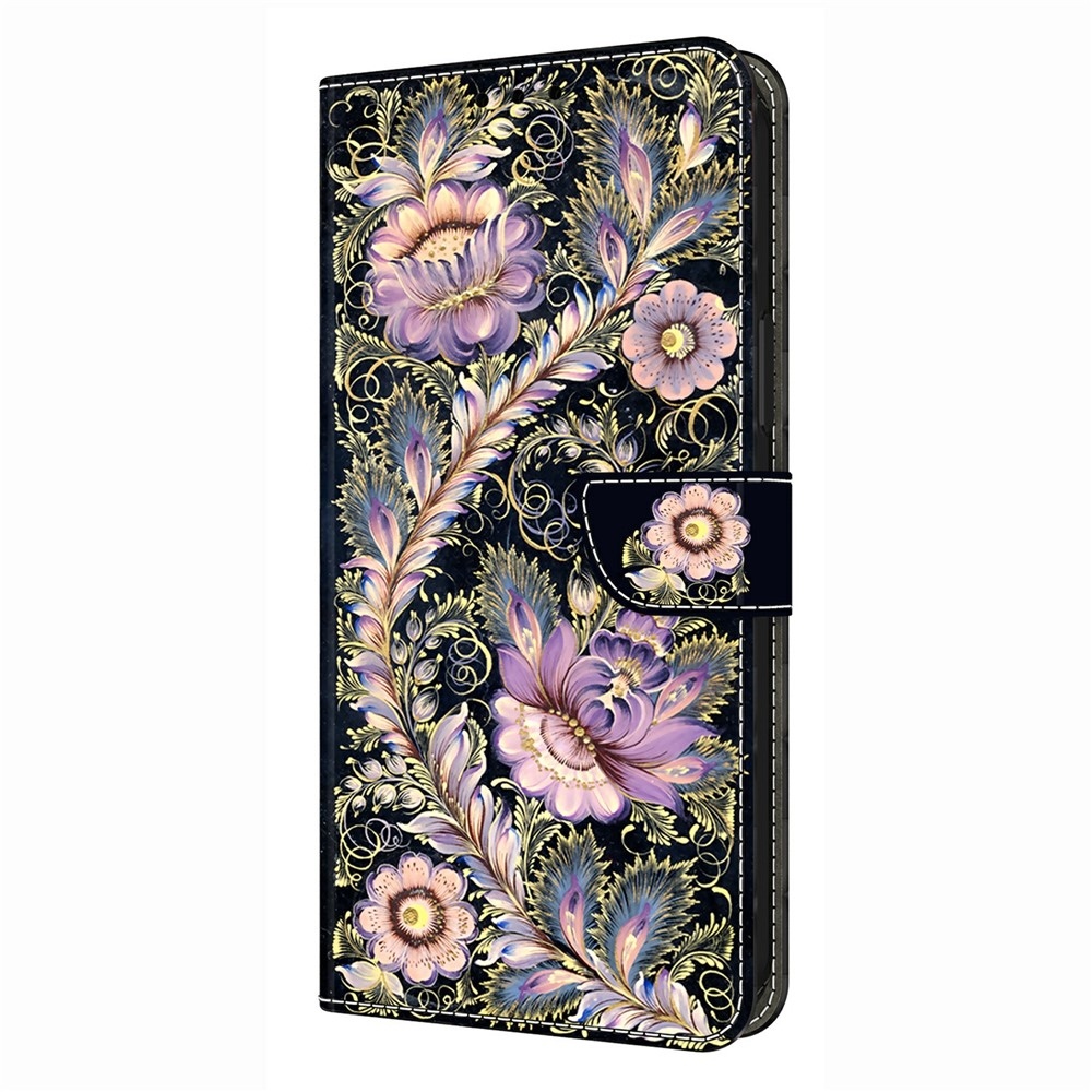 Divatos könyv tok a Xiaomi Redmi A7 Pro-hoz - virágok