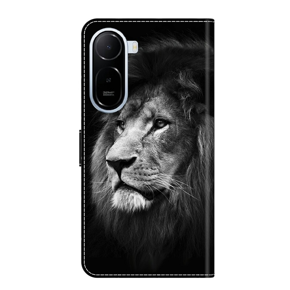 Divatos könyv tok Xiaomi Redmi A7 Pro - oroszlán