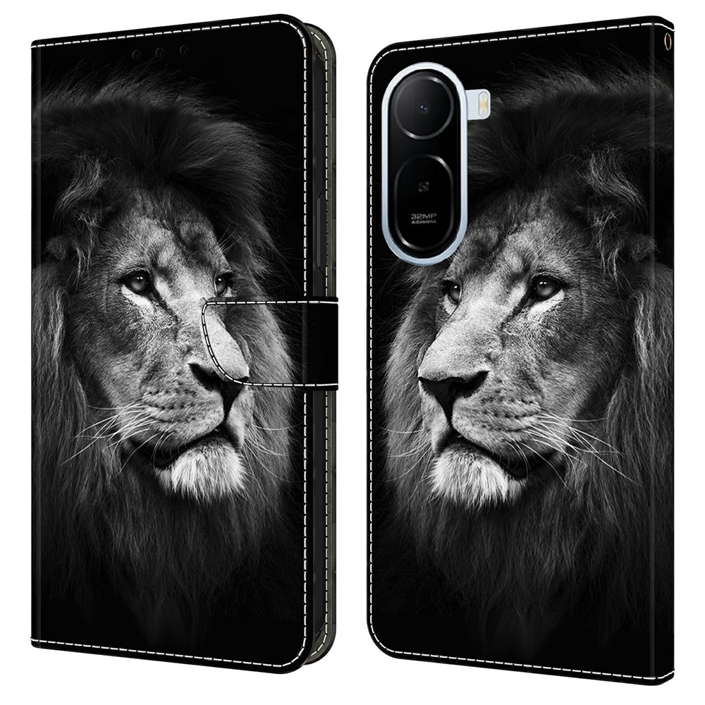 Divatos könyv tok Xiaomi Redmi A7 Pro - oroszlán