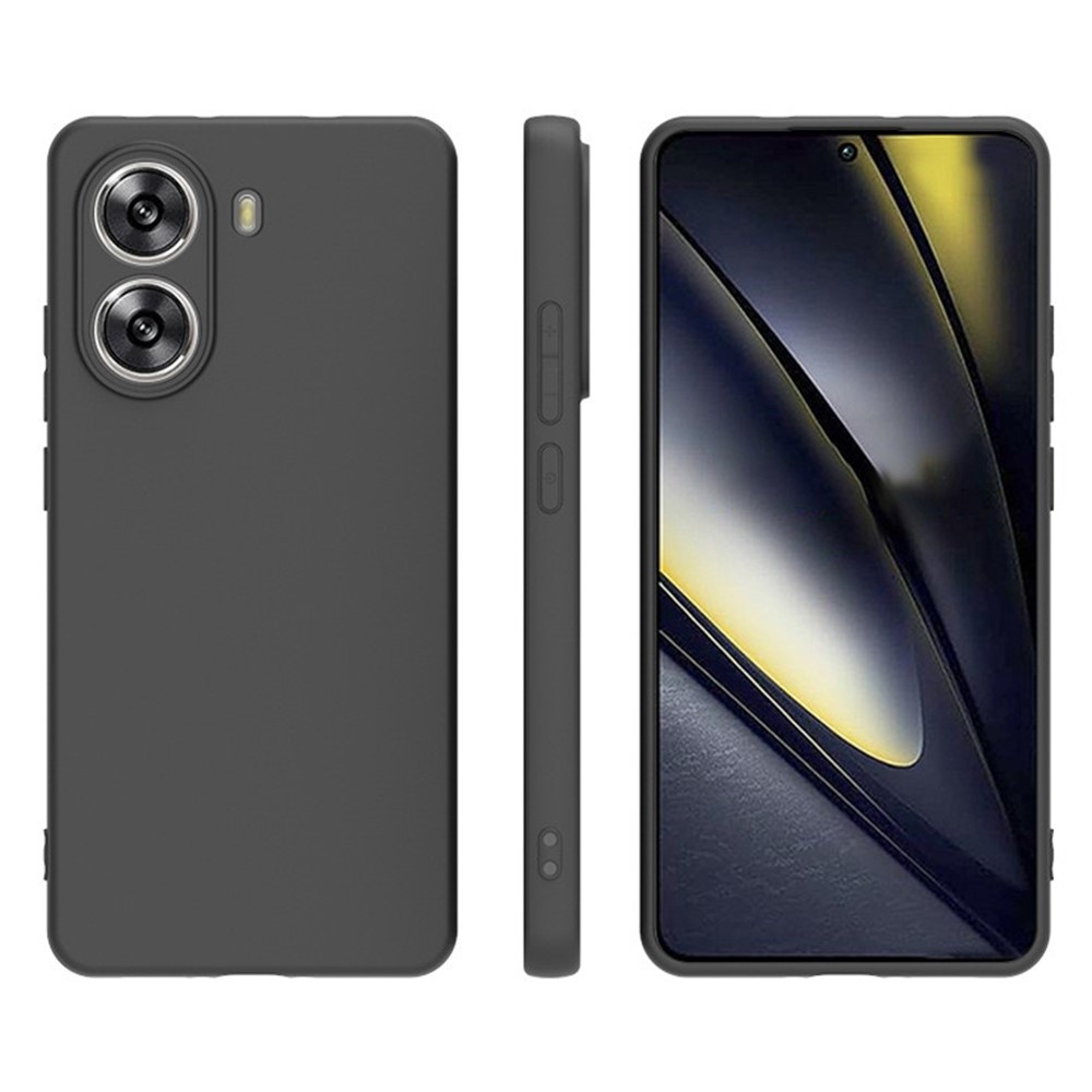 Matt zselés tok a Xiaomi Poco X7 Pro 5G készülékhez - fekete
