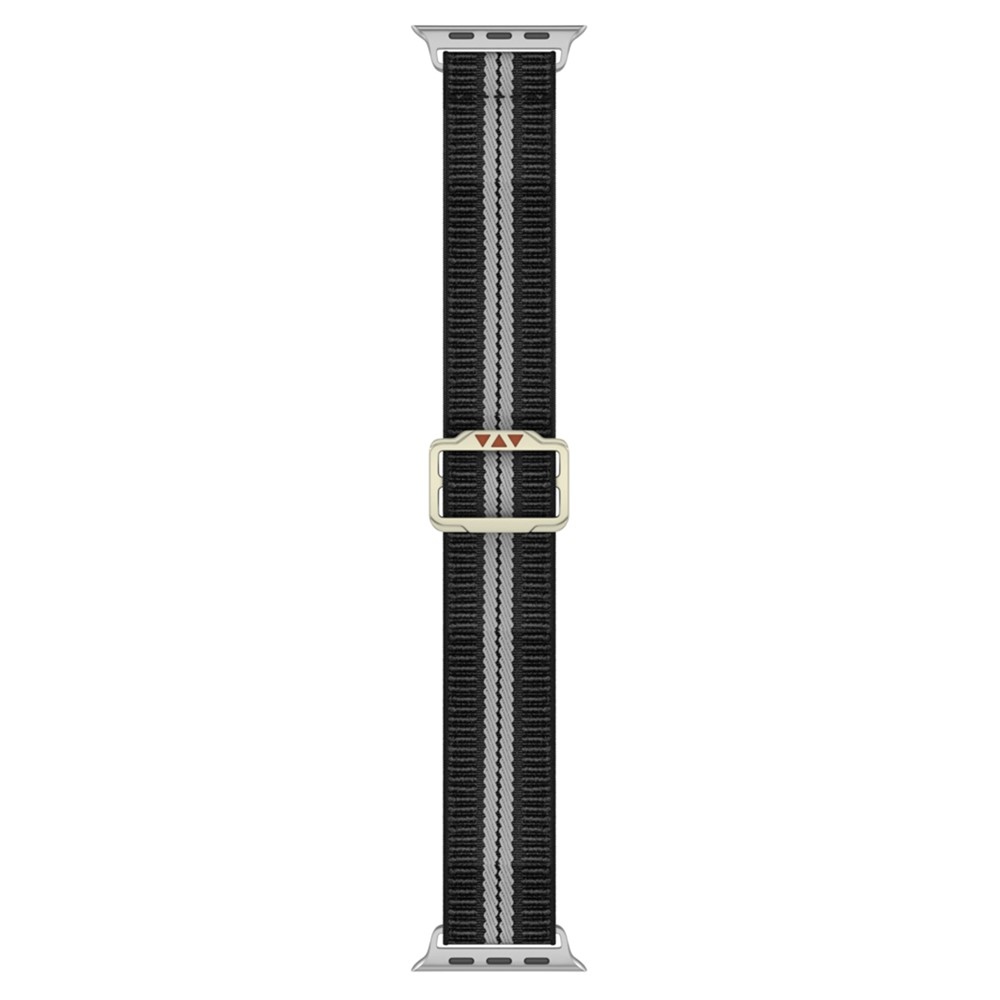 Fasten nylon szíj az Apple Watch Ultra 4/3/2/1 49 mm-es és 12/11/10 46 mm-es modellekhez – fekete/fehér