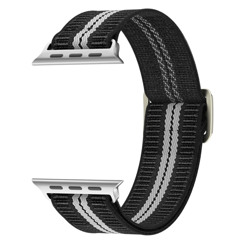 Fasten nylon szíj az Apple Watch Ultra 4/3/2/1 49 mm-es és 12/11/10 46 mm-es modellekhez – fekete/fehér