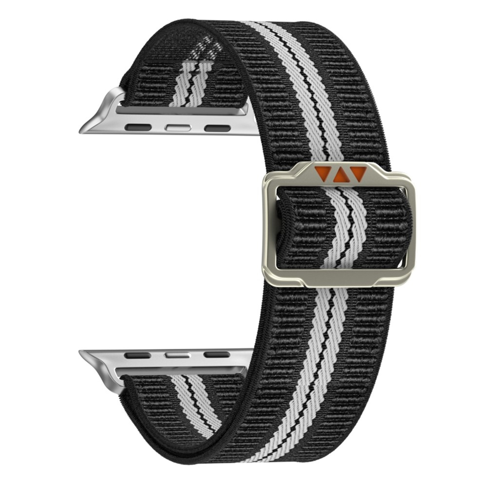Fasten nylon szíj az Apple Watch Ultra 4/3/2/1 49 mm-es és 12/11/10 46 mm-es modellekhez – fekete/fehér