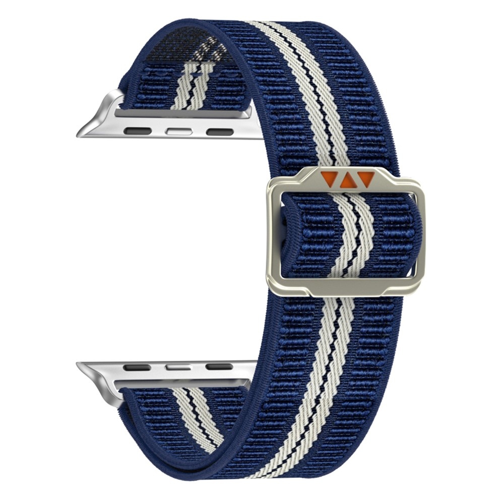 Fasten nylon szíj az Apple Watch Ultra 4/3/2/1 49 mm-es és 12/11/10 46 mm-es modellekhez – kék/fehér