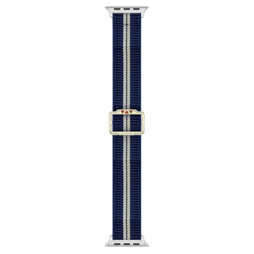 Fasten nylon szíj az Apple Watch Ultra 4/3/2/1 49 mm-es és 12/11/10 46 mm-es modellekhez – kék/fehér
