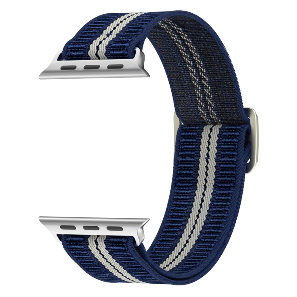 Fasten nylon szíj az Apple Watch Ultra 4/3/2/1 49 mm-es és 12/11/10 46 mm-es modellekhez – kék/fehér