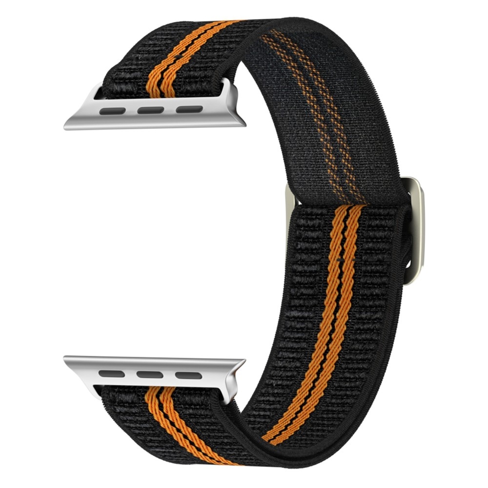 Fasten nylon szíj az Apple Watch Ultra 4/3/2/1 49 mm-es és 12/11/10 46 mm-es modellekhez – narancssárga/fekete
