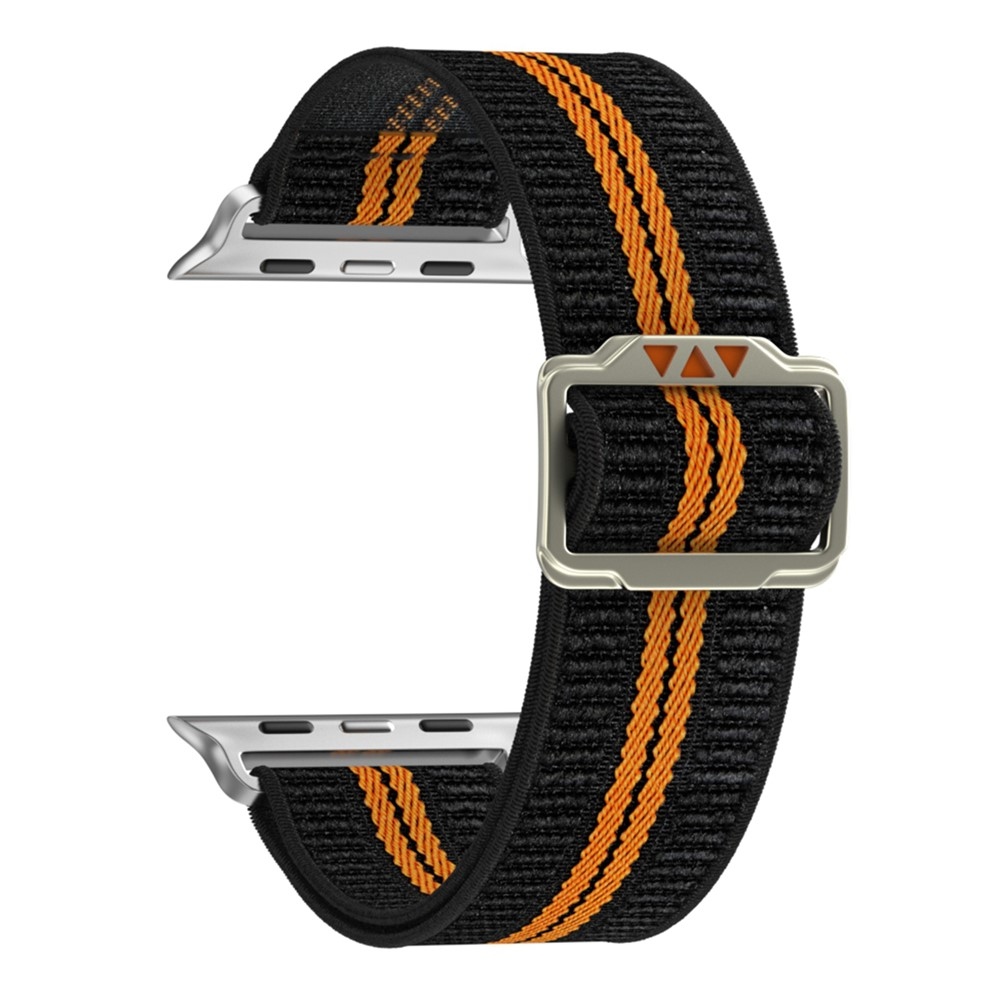 Fasten nylon szíj az Apple Watch Ultra 4/3/2/1 49 mm-es és 12/11/10 46 mm-es modellekhez – narancssárga/fekete