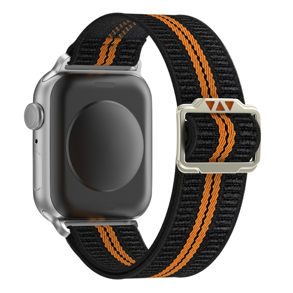 Fasten nylon szíj az Apple Watch Ultra 4/3/2/1 49 mm-es és 12/11/10 46 mm-es modellekhez – narancssárga/fekete