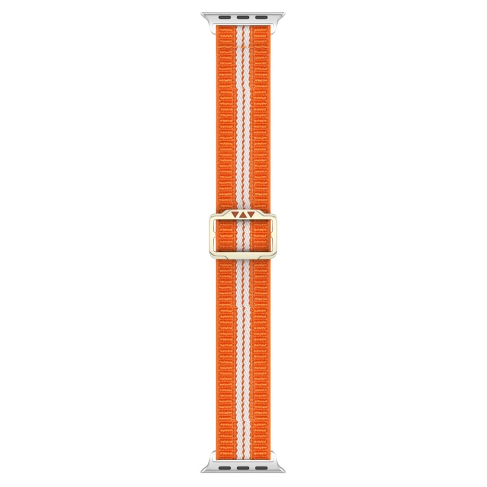 Fasten nylon szíj az Apple Watch Ultra 4/3/2/1 49 mm-es és 12/11/10 46 mm-es modellekhez – narancssárga