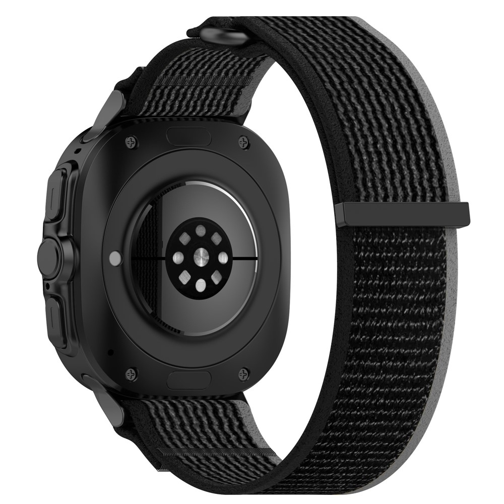 Fasten nylon szíj a Samsung Galaxy Watch Ultra (2025) 47 mm-es modellhez – fekete/szürke