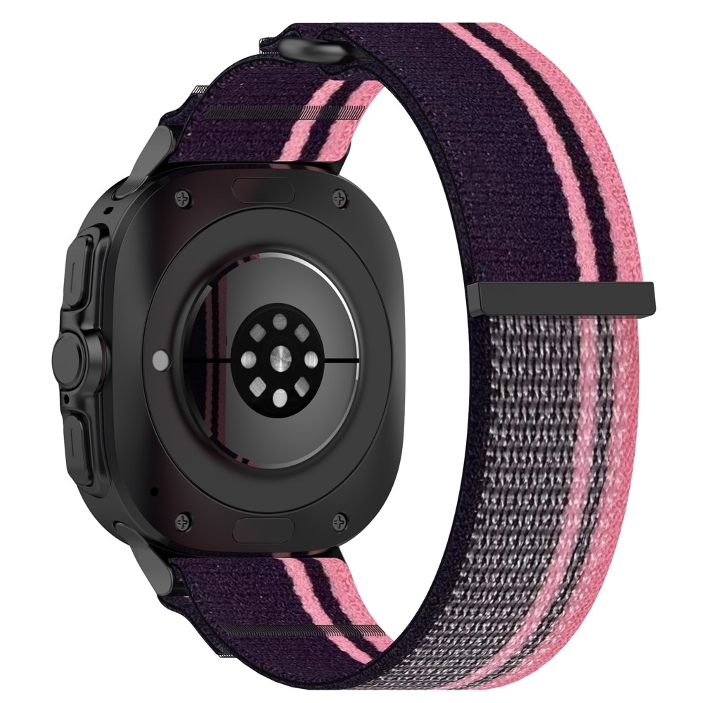 Fasten nylon szíj a Samsung Galaxy Watch Ultra (2025) 47 mm-es modellhez – rózsaszín/lila