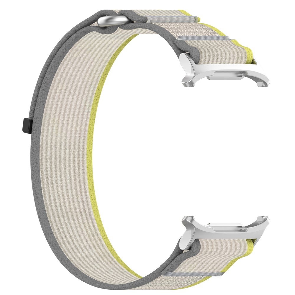 Fasten nylon szíj a Samsung Galaxy Watch Ultra (2025) 47 mm-es modellhez – sárga/szürke