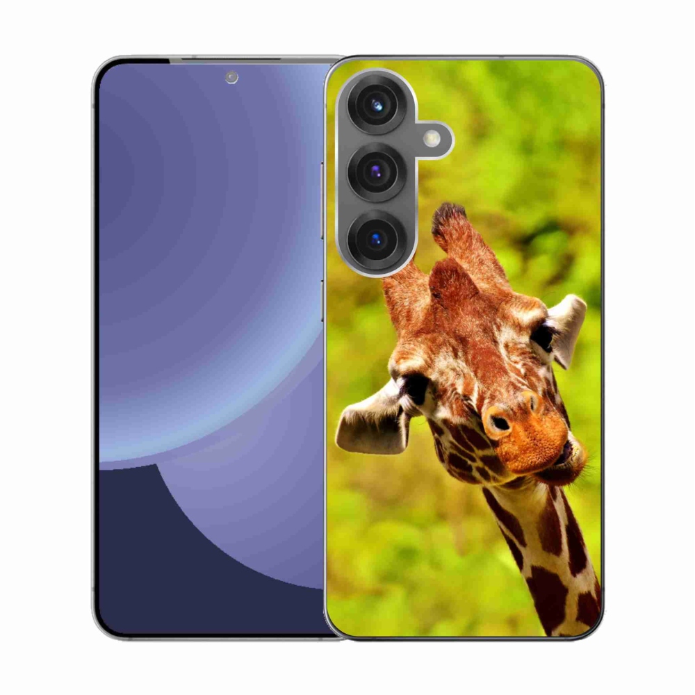 Gél védőhuzat mmCase Samsung Galaxy S25 készülékhez - zsiráf