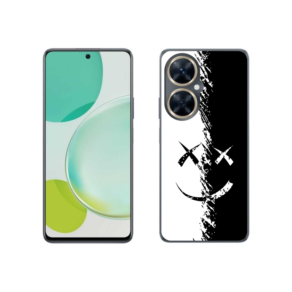 Gél borító mmCase a Huawei Nova 11i készülékre - fekete-fehér mosolygó