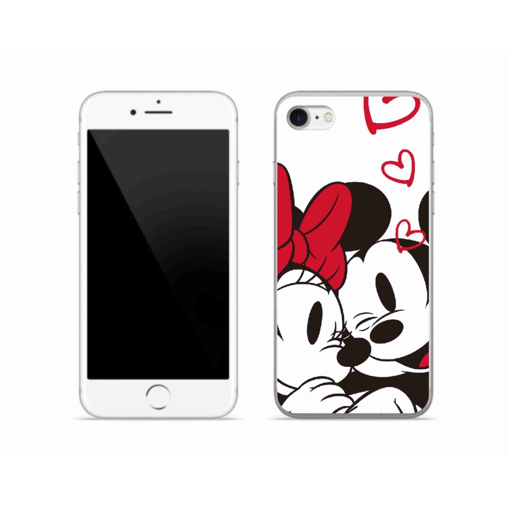 Zselés borítás mmCase iPhone SE (2020) - minnie és mickey