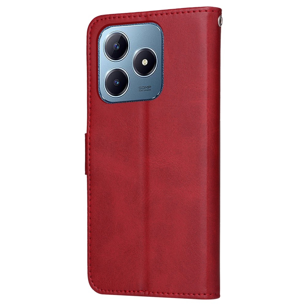 Feel könyvtáska Realme Note 60-hoz - piros