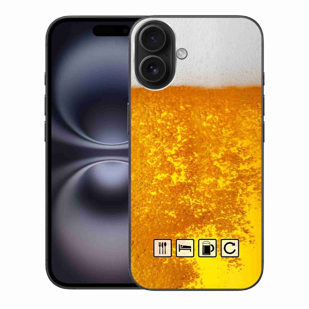 Gél borítás mmCase iPhone 16 Plus készülékhez - sör motívum 3
