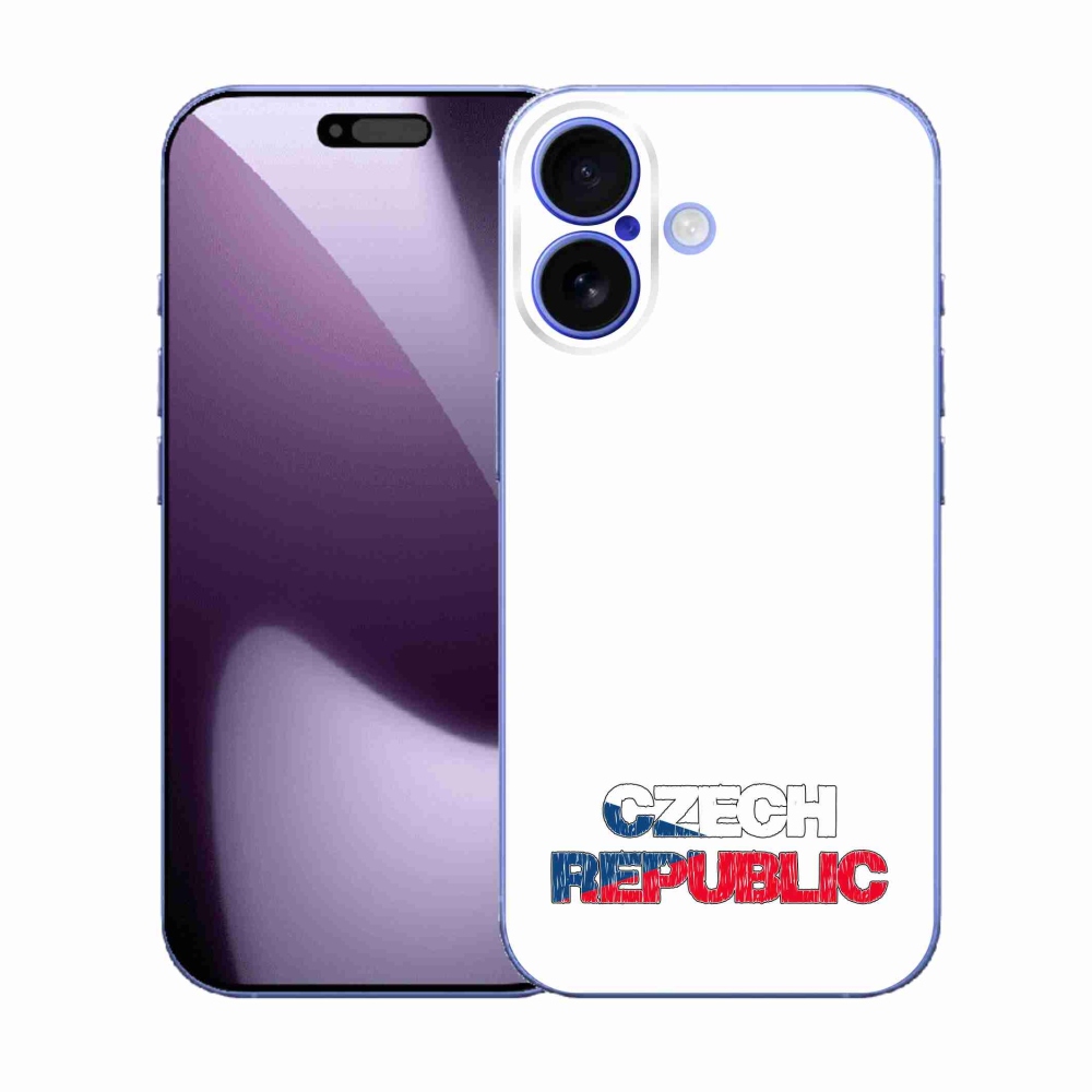 Gél borító mmCase iPhone 17 - Csehország fehér háttér