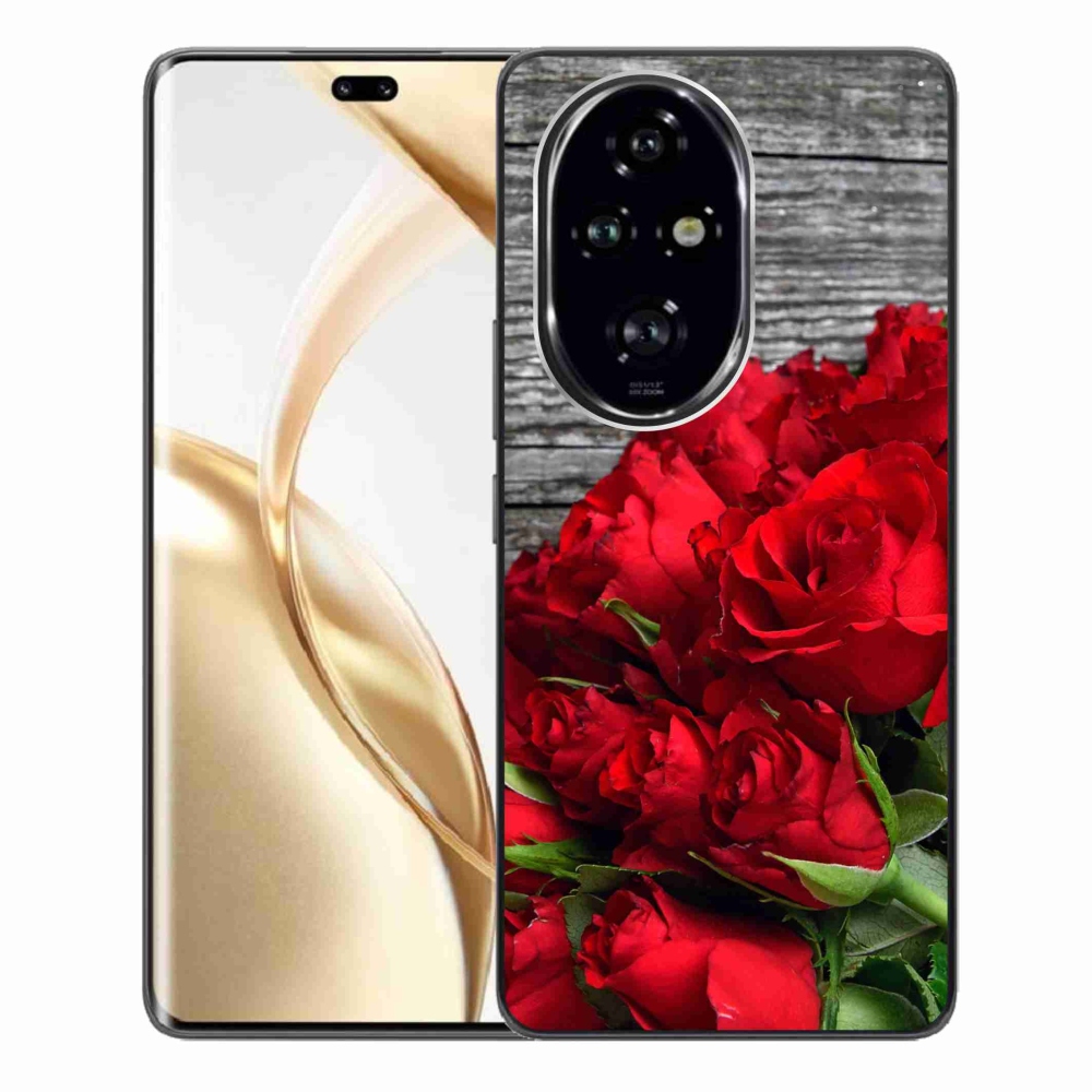 Zselés borítás mmCase a Honor 200 Pro 5G készülékhez - piros rózsa