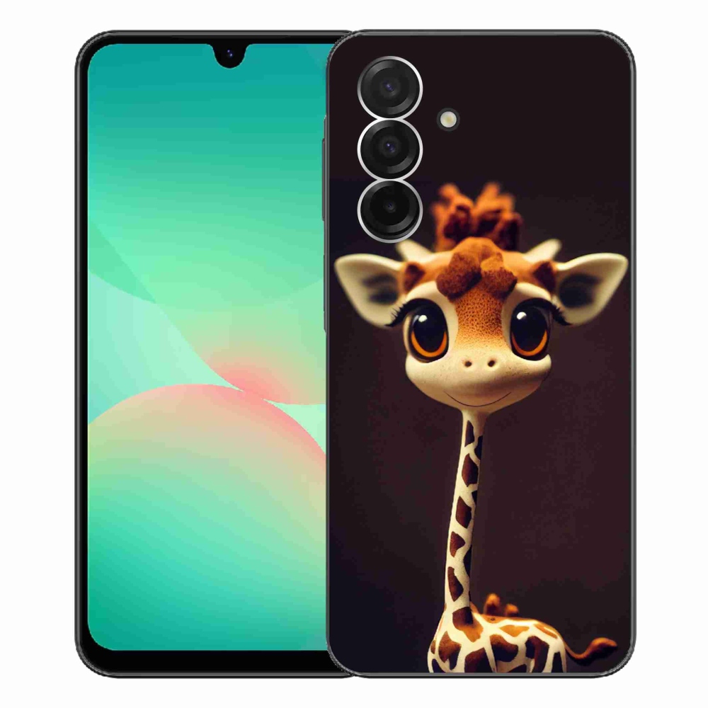 Zselés borítás mmCase Samsung Galaxy A26 5G - kis zsiráfhoz