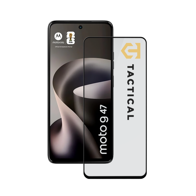 Tactical Glass Shield 5D üveg a Motorola Moto G47-hez, fekete 