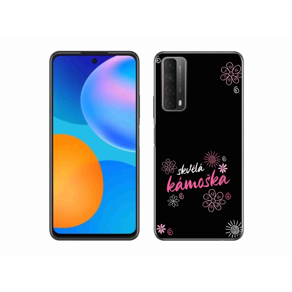 Gél borítás mmCase a Huawei P Smart (2021) - nagyszerű haver fekete háttérrel