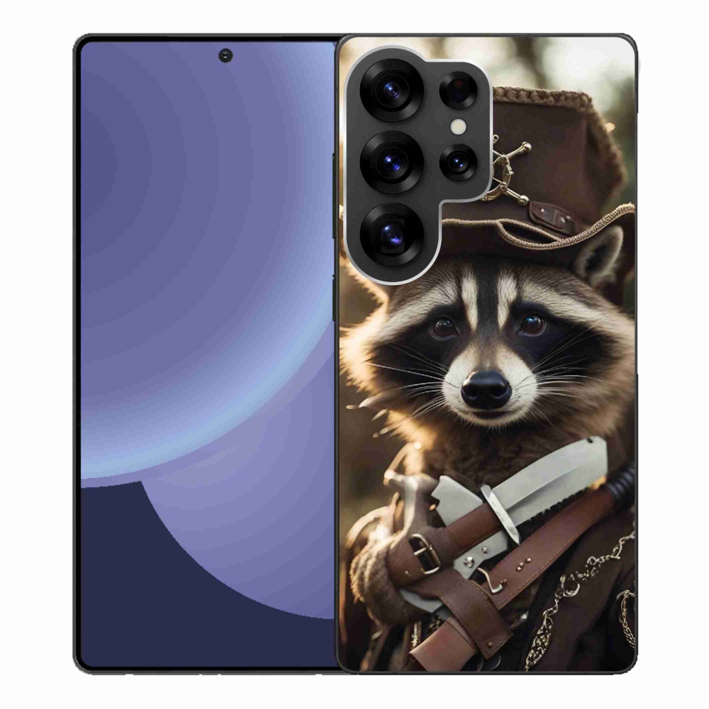 Zselés borítás mmCase Samsung Galaxy S25 Ultra - mosómedve egyenruhában