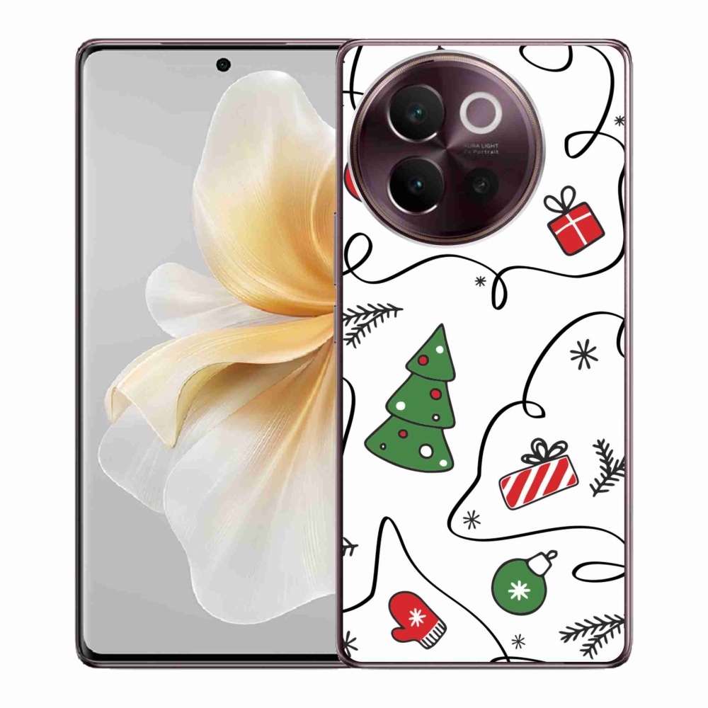Gél borító mmCase a Vivo V40 Lite 5G készülékhez - karácsonyi motívumok