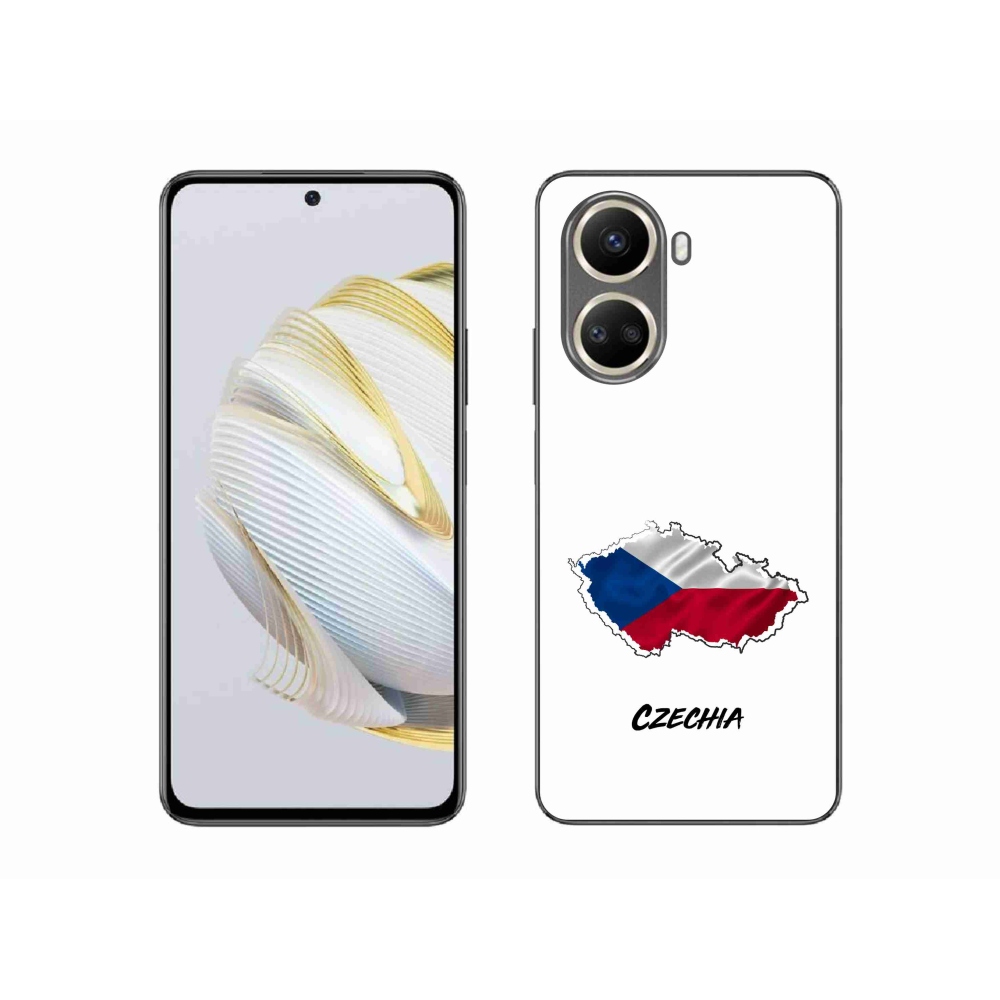 Gél borító mmCase a Huawei Nova 10 SE-hez - Csehország fehér háttér