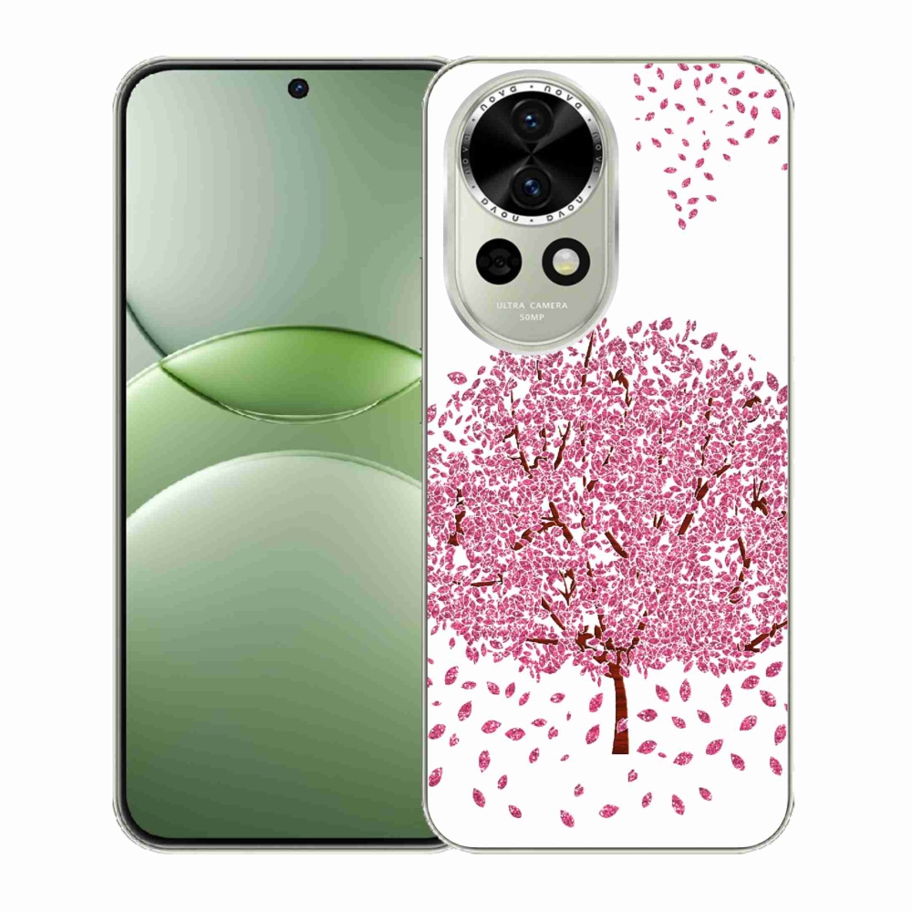 Gél borító mmCase a Huawei Nova 13 5G számára - rajzfilmfa levelekkel