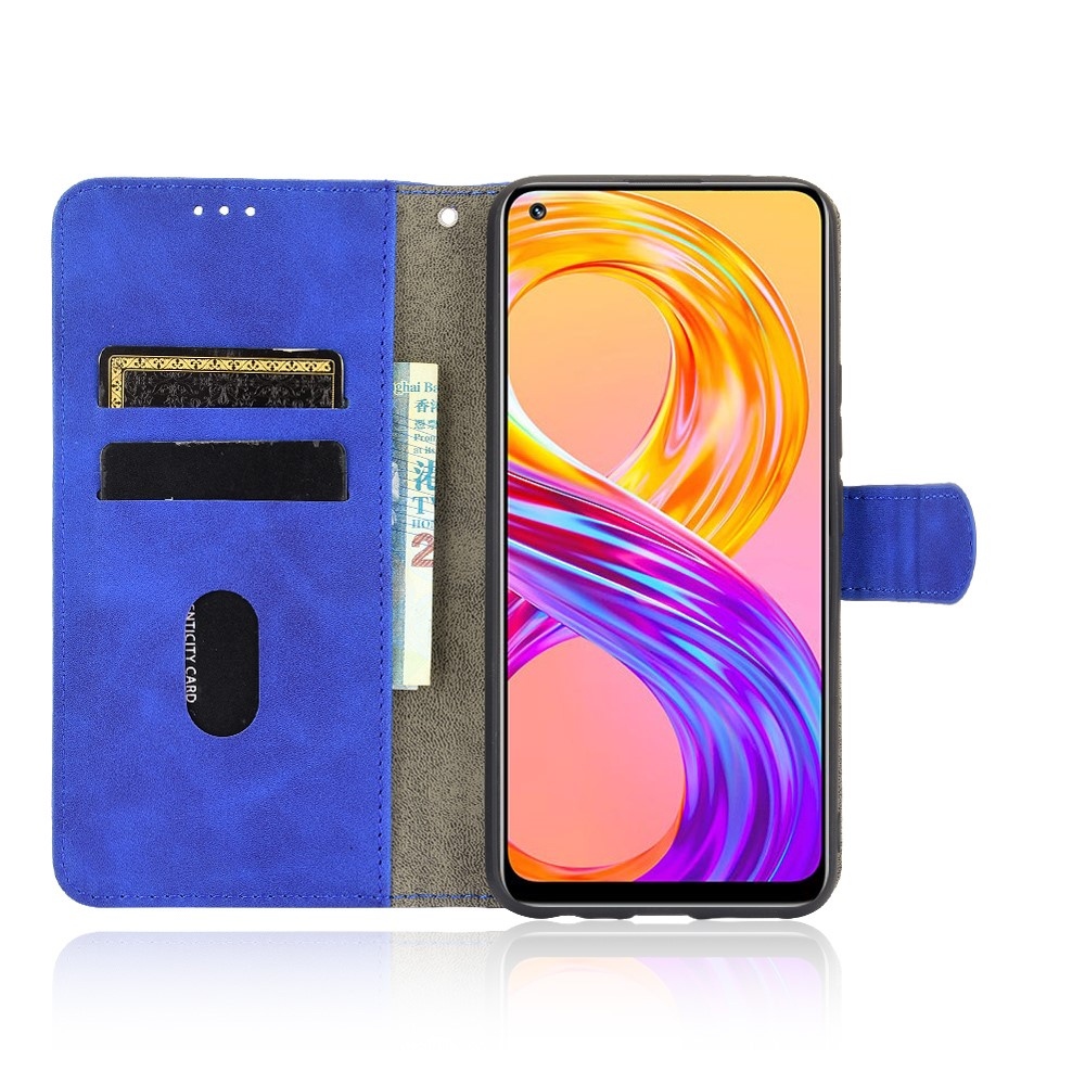 Feel könyvformájú tok a Realme 8/8 Pro-hoz – kék