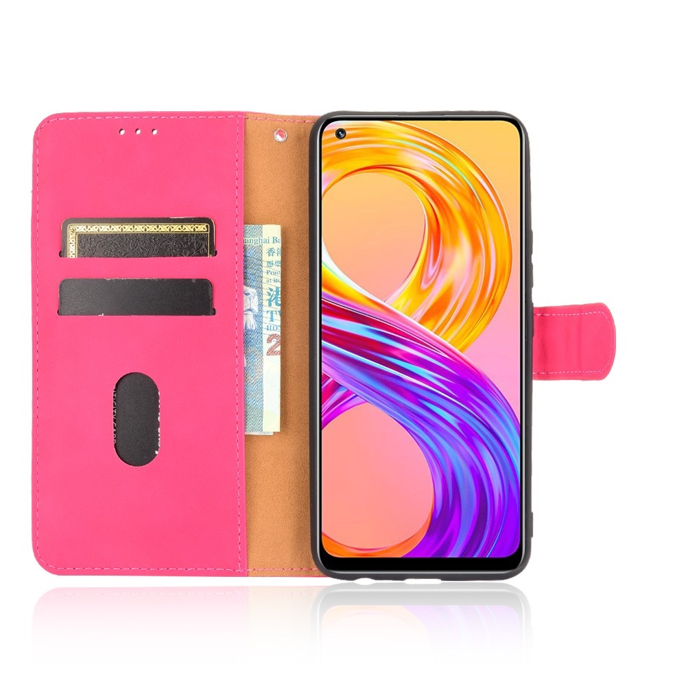 Feel könyvformájú tok a Realme 8/8 Pro-hoz – rózsaszín