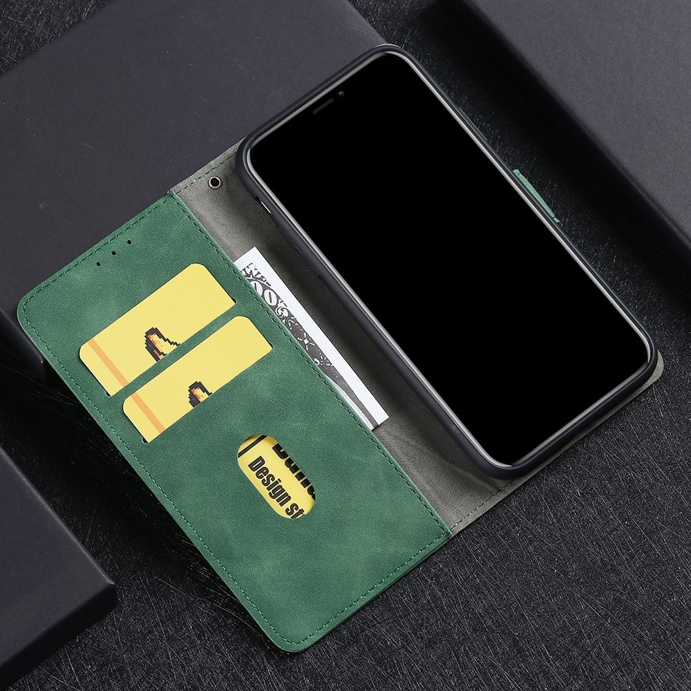 Feel könyvformájú tok a Realme 8/8 Pro-hoz – zöld